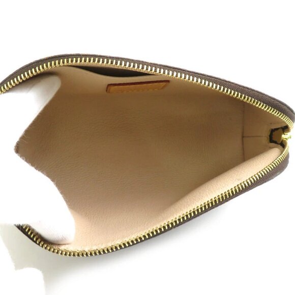 Auth LOUIS VUITTON Monogram Pochette Cosmetic Pouch Brown - Picture 7 of 10